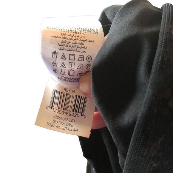 Black Sequined Cocktail Dress size 4 - Picture 2 of 16